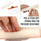 Collage of soft sponge pads being peeled, stuck, and applied to a surface with text 'Peel & Stick Soft Sponge Pads for Pressure Resistance'.