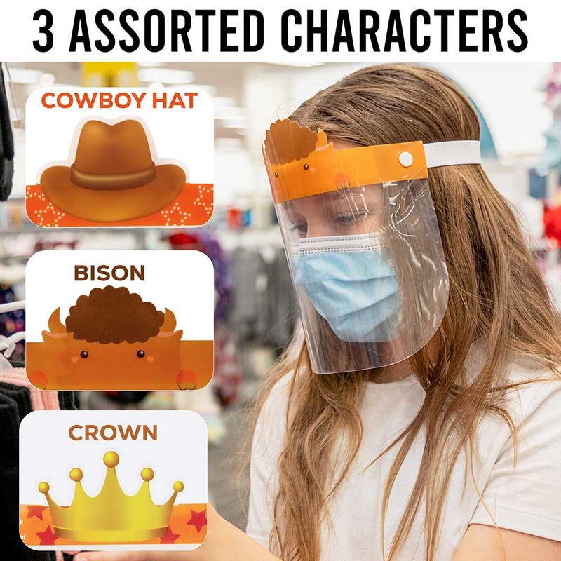 Kids Disposable Face Shield, Full Face Coverage, Lightweight