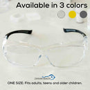 PrimeX Color Lens Black Temple Safety Glasses, Anti-Fog, ANSI Z87.1