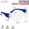 Clear Lens Color Temple Variety Safety Glasses for Youth, Anti-Scratch