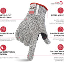 Level 5 Cut knit Gloves With Touchscreen Compatible - Bison Life