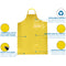 11.8 Mil Reusable TPU Bib Thick Apron, 35"x47", Waterproof & Oil Resistant