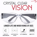 Kids Protective Safety Glasses, Z87.1 Clear Lens, Color Temples