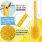 Goblet Cleaning Bottle Brush, Durable Bristles and Long Handle, Yellow