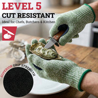 Reinforced Level 5 Cut Resistant Gloves, Touchscreen Compatible, 1-Pair