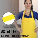 11.8 Mil Reusable TPU Bib Thick Apron, 35"x47", Waterproof & Oil Resistant