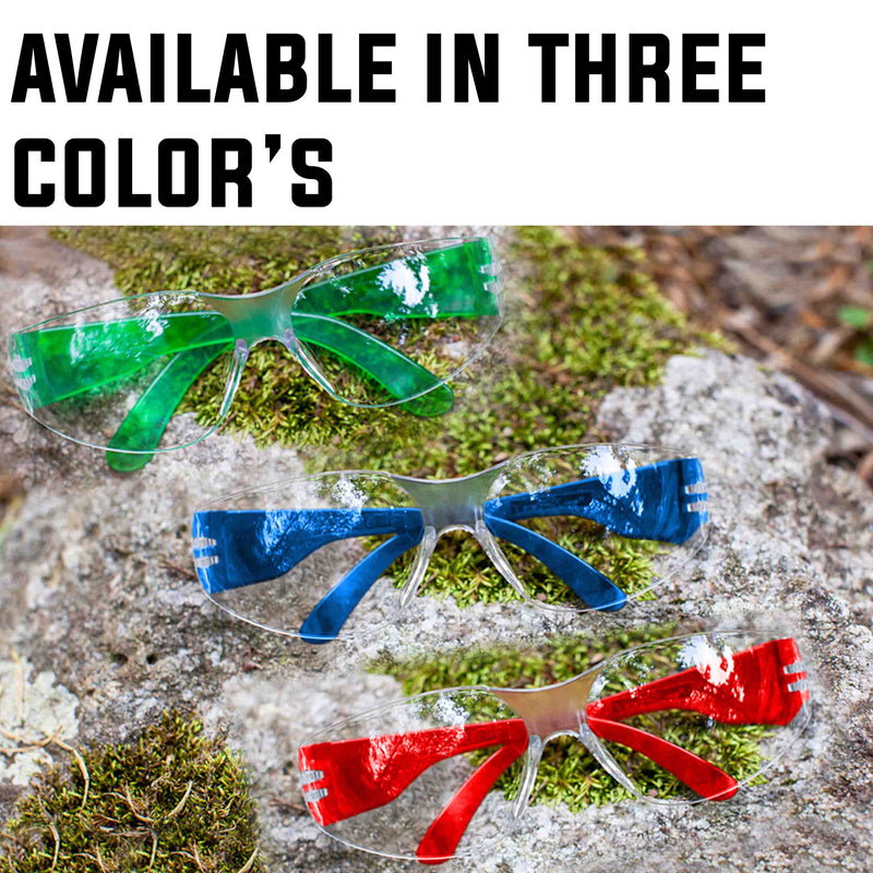Color Temple Clear Lens Safety Glasses for Youth