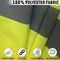 Reflective Safety Vest, Fluorescent Fabric, Zipper Closure , Yellow