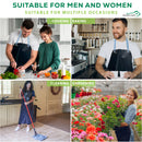 Premium PVC Leather Work Apron, Heavy Duty Black Design for Butcher, Workshop & Gardening