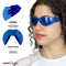 Keystone Full-Color Polycarbonate Safety Glasses, Anti-Scratch, ANSI Z87.1