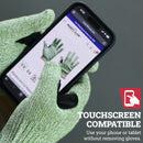 Reinforced Level 5 Cut Resistant Gloves, Touchscreen Compatible, 1-Pair