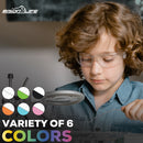 Kids Protective Safety Glasses, Z87.1 Clear Lens, Color Temples