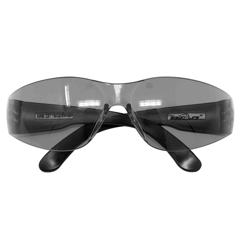 Crystal Color Lens Black Temple Safety Glasses, Impact Resistant Lens