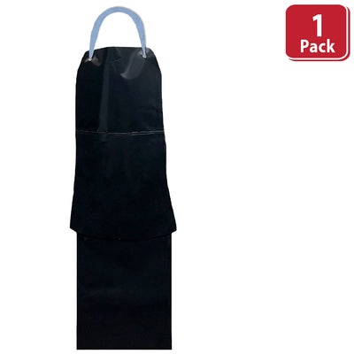 Premium PVC Leather Work Apron, Heavy Duty Black Design for Butcher, Workshop & Gardening
