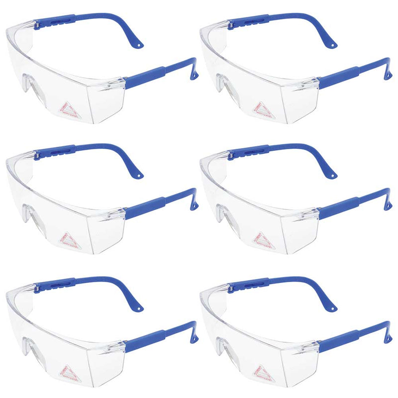 Boxer Clear Lens Color Temple Safety Glasses, Anti Scratch-Fog Lens