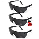 Boxer Safety Glasses for Healthcare Workers, Anti Scratch- Fog Lens, Adjustable Temple