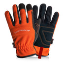 High Visibility Gloves, Fitted Wrists, Reinforced Palm and Knuckle (3 Pairs)