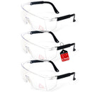 Boxer Safety Glasses for Healthcare Workers, Anti Scratch- Fog Lens, Adjustable Temple