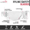 Hyline Clear Lens Clear Temple Safety Glasses, Anti-Scratch & Impact resistant, ANSI Z87.1