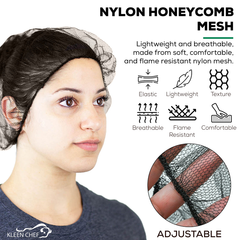 Alpha Net Disposable Honeycomb Hair Nets, Fits Adult and Youth (Pack of 100)