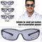 PrimeX Color Lens Black Temple Safety Glasses, Anti-Fog, ANSI Z87.1