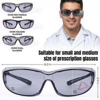 Bison Life PrimeX Color Lens Black Temple Safety Glasses, ANSI Z87.1