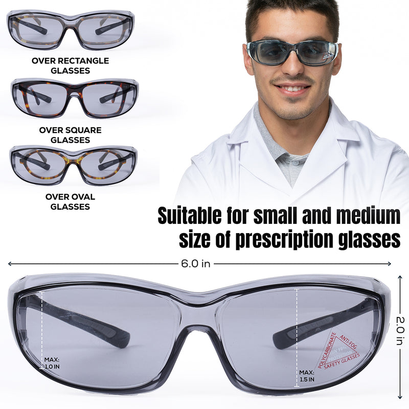 Bison Life PrimeX Color Lens Black Temple Safety Glasses, ANSI Z87.1