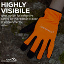 High Visibility Gloves, Fitted Wrists, Reinforced Palm and Knuckle (3 Pairs)