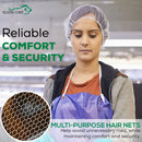 Alpha Net Disposable Honeycomb Hair Nets, Fits Adult and Youth (Pack of 100)