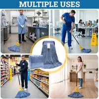 Bison Life Blended Heavy Duty Loop End Mop Head Replacement, Blue