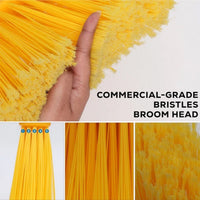 Bison Life Angle Broom Head with 61-Inch Extendable Handle