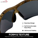 Camo Jax Safety Glasses, Anti-Scratch, Wind-Resistant, Anti-Slip