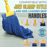Bison Life Dark Blue Blended Loop End Heavy Duty Mop Head Replacement