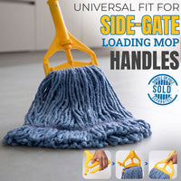Bison Life Blended Heavy Duty Loop End Mop Head Replacement, Blue
