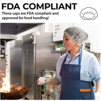 Bison Life Dura Net Spun-Bond Hair Nets – Disposable Breathable Hair Nets for Food Service