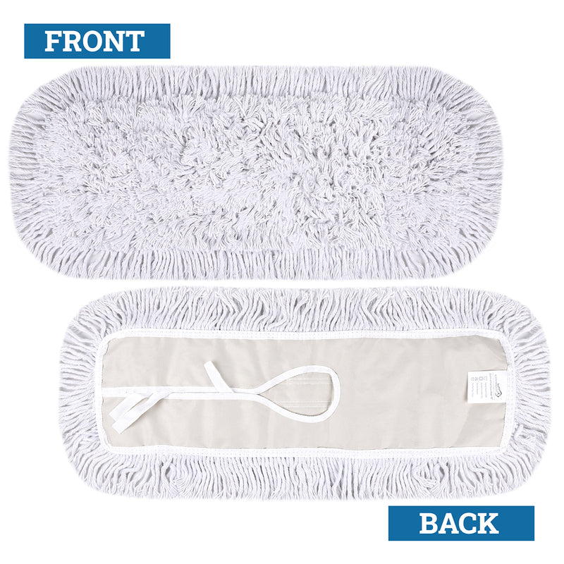 Bison Life Cut End Commercial Blended  Dust Mop Replacement Heads, Industrial for Floor Cleaning