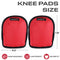 Lightweight Gardening Knee Pads with Removable and Replaceable Foam Pad Insert, Washable Soft Cap Knee Pad, Easy Fit with Adjustable Hook and Loop Velcro Closure Straps