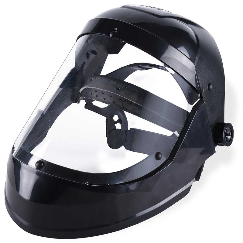 Full Face Protector Face Shield, Reusable, Secure Protection, Black