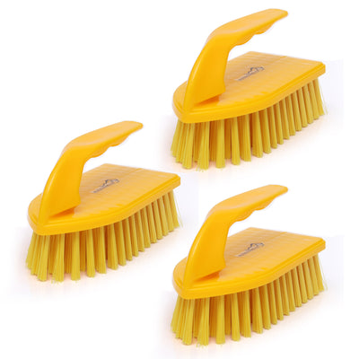 Multi-Purpose Heavy-Duty Iron Handle Scrub Brush for Bathroom Shower, Sink, Kitchen, Bathtub, Floor Scrubbing