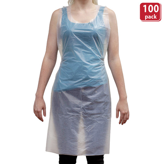 Bison Life Disposable Poly Aprons Waterproof Food Service