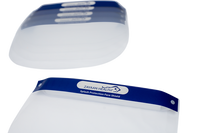 Travel Kit for Family- Set of 6 Disposable Face Mask for Adults and Kids, Disposable-10 Adult Face Shield, 6-Kids Face Shield & 50 Long Cuff Poly Gloves