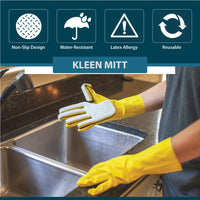 Bison Life White Kleen Mitt — Scratch-Free Fine Grade Scouring Pads, Right-Hand, OSFM