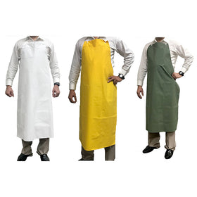 Bison Life Plastic Paint Protective Wear Apron – Waterproof PVC Work Apron, Large 3 Pack