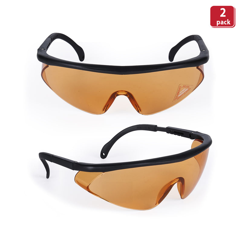 Bison Life Simone Protective Safety Glasses with Adjustable Temple, Anti-Fog, ANSI Z87.1