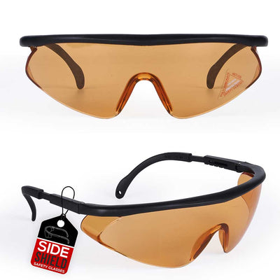 Simone Fully Adjustable Temple Safety Glasses, Anti Scratch-Fog Lens