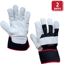 XGrip Buffalo Leather Work Gloves With Knuckle Protection - Bison Life