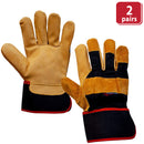 XGrip Camel Leather Work Gloves With Knuckle Protection - Bison Life