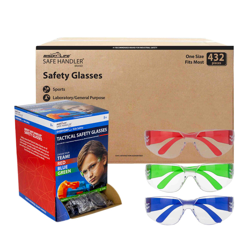 Tactical Clear Lens Color Temple Variety Safety Glasses 