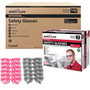 Keystone Full-Color Polycarbonate Safety Glasses, Anti-Scratch, ANSI Z87.1