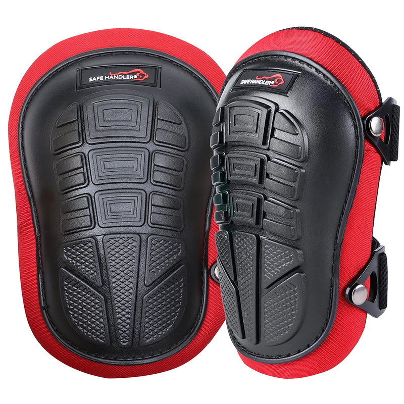 Safe Handler Professional Knee Pads with Ergonomic Gel Cushion and Foam Padding, Adjustable Hook & Loop Buckle Straps for Work, Construction, Flooring, Gardening, Carpentry, Roofing, Cleaning & More